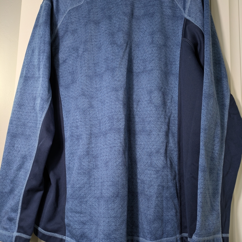 The North Face Navy/Light Blu Patterned Colorway Pullover Warm Camping Winter - Picture 10 of 16